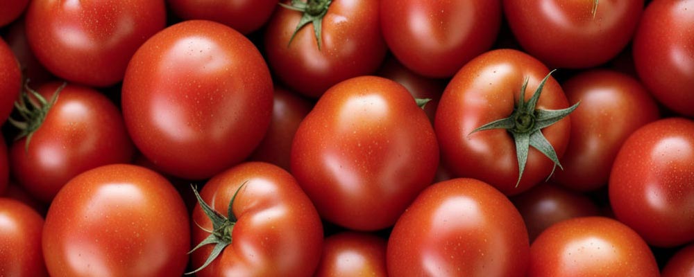 Gros plan sur des tomates, aux teintes rouges éclatantes et aux formes rondes et lisses. Leur texture juteuse et leur éclat vibrant mettent en évidence la fraîcheur et la richesse de ces légumes, idéaux pour des salades, sauces et plats méditerranéens.